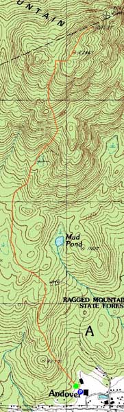 Ragged Mountain - New Hampshire - March 12, 2012 Hike Trip Report