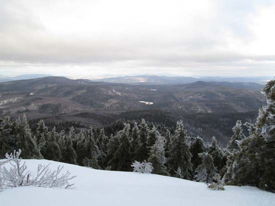 Looking east from the Old Top ledges near the Ragged Mountain summit - Click to enlarge