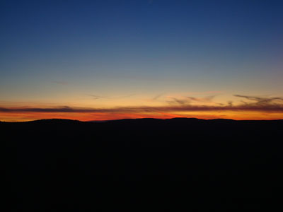 The sunset as seen from Rattlesnake Mountain - Click to enlarge