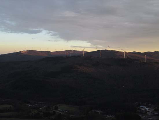 The new view of the windfarm from Rattlesnake Mountain - Click to enlarge