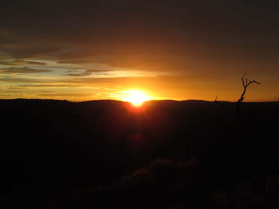 The sunset as seen from Rattlesnake Mountain - Click to enlarge