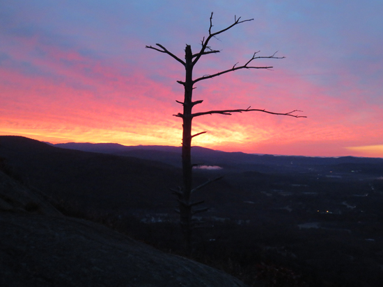 The sunrise from Rattlesnake Mountain - Click to enlarge