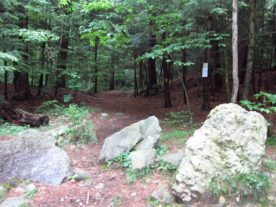 The Rattlesnake Mountain Trail trailhead on off Buffalo Road