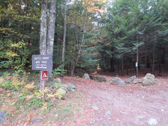 The Rattlesnake Mountain Trail trailhead on off Buffalo Road