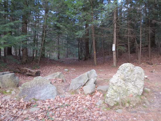 The Rattlesnake Mountain Trail trailhead on off Buffalo Road