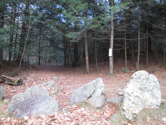 The Rattlesnake Mountain Trail trailhead on off Buffalo Road