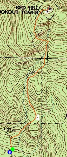 Topographic map of Red Hill