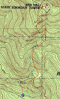 Topographic map of Red Hill