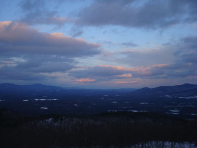 Looking between the Sandwich Range and Ossipee Range from the Red Hill fire tower - Click to enlarge
