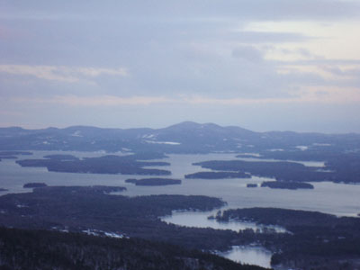 Lake Winnipesaukee as seen from the Red Hill fire tower - Click to enlarge