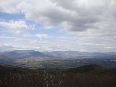 Looking at the Sandwich Range from the Red Hill fire tower - Click to enlarge