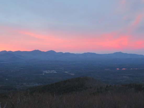 Looking at the Sandwich Range from the Red Hill fire tower - Click to enlarge