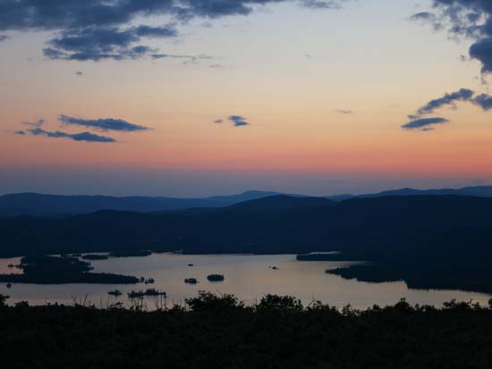 Looking at Squam Lake from the Red Hill fire tower - Click to enlarge
