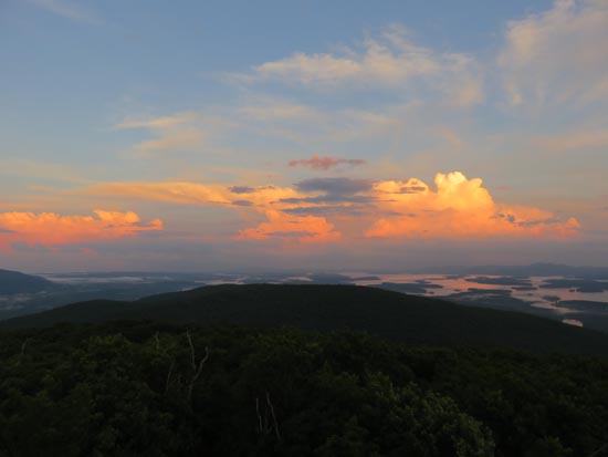 Looking at Lake Winnipesaukee from the Red Hill fire tower - Click to enlarge