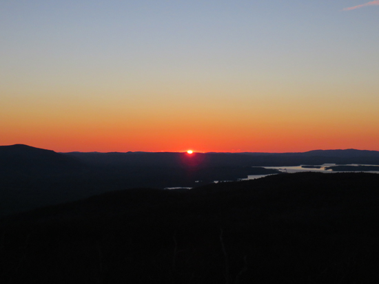 The sunrise from the Red Hill fire tower - Click to enlarge