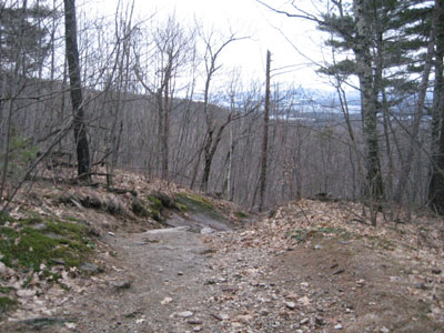 Looking down the Red Hill Trail