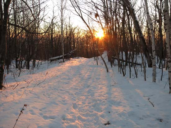 Looking down the Red Hill Trail