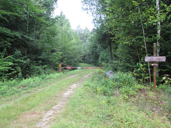 The Weeks Brook Trail trailhead
