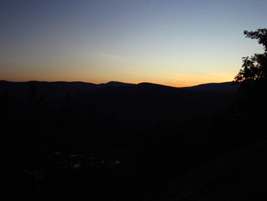 Sunset colors from the southern Russell Crag ledges - Click to enlarge