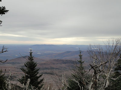 Looking at Pleasant Mountain from near the summit of Sable Mountain - Click to enlarge