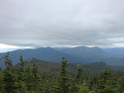 Looking at Mt. Tecumseh and the Osceolas from the summit of Sandwich Mountain - Click to enlarge