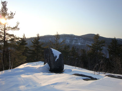 Looking at Canaan Mountain and Mt. Shaw from near the summit of Sentinel Mountain - Click to enlarge