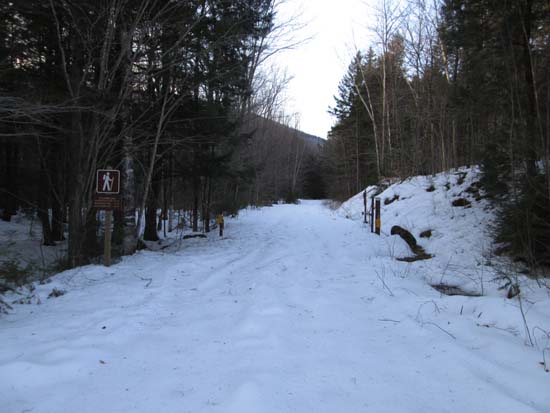 The Shelburne Trail trailhead