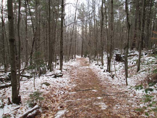 Looking down the Silver Mountain Trail