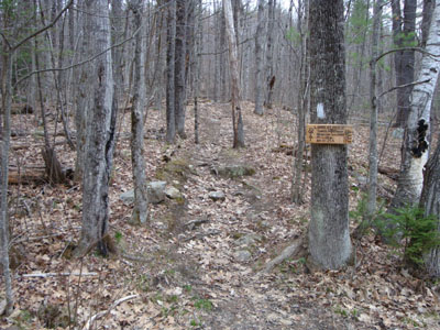 The Lambert Ridge Trail trailhead