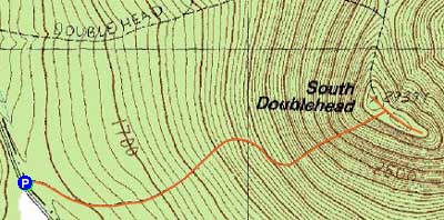Topographic map of South Doublehead