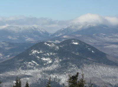 North Doublehead (right) as seen from Kearsarge North Mountain