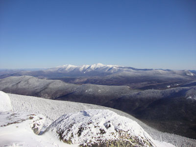 Looking at the Presidentials from near the South Twin summit - Click to enlarge