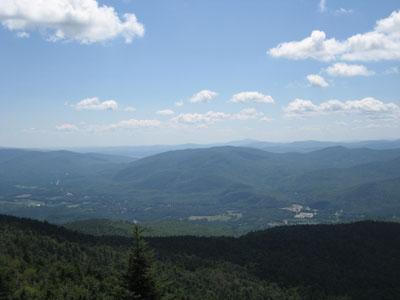 Looking at Tenney Mountain from the Stinson Mountain summit - Click to enlarge
