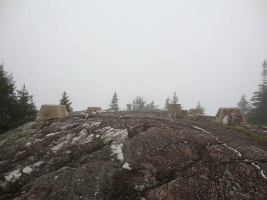 The fire tower footings on Stinson Mountain - Click to enlarge