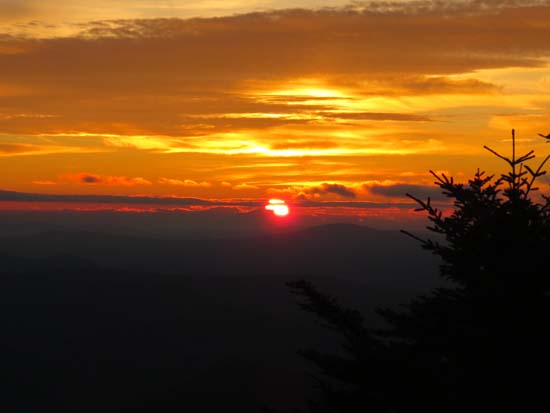 The sunset from Stinson Mountain - Click to enlarge