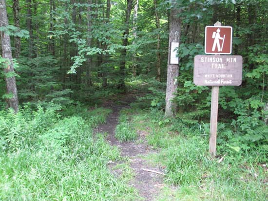 The Stinson Mountain Trail trailhead on Doetown Road