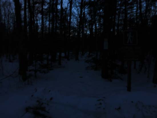The Stinson Mountain Trail trailhead on Doetown Road