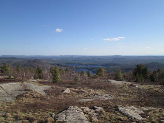 Looking at Sunset Lake from near the summit of Straightback Mountain - Click to enlarge