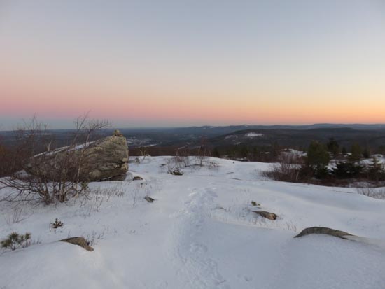 Looking down the Straightback Mountain Trail