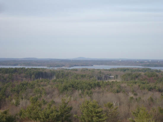 Looking at Mt. Agamenticus from the Stratham Hill fire tower - Click to enlarge