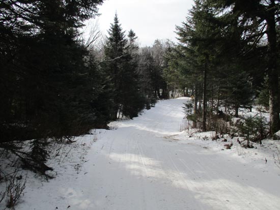 The snowmobile trail to Sugar Hill