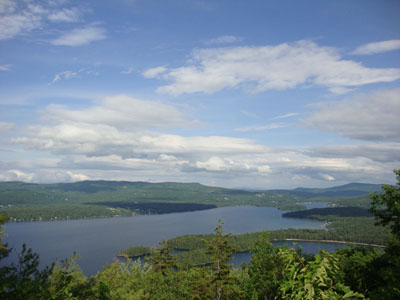 Looking at Newfound Lake from Sugarloaf - Click to enlarge