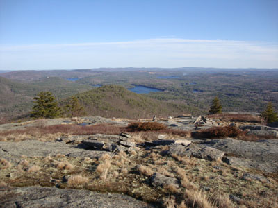 Looking down the Vista Trail on the way to Swett Mountain
