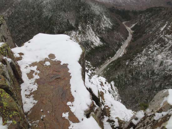 Looking down at Dixville Notch from Table Rock - Click to enlarge