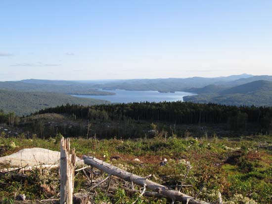 Looking south at Newfound Lake from near the summit of Tenney Mountain - Click to enlarge