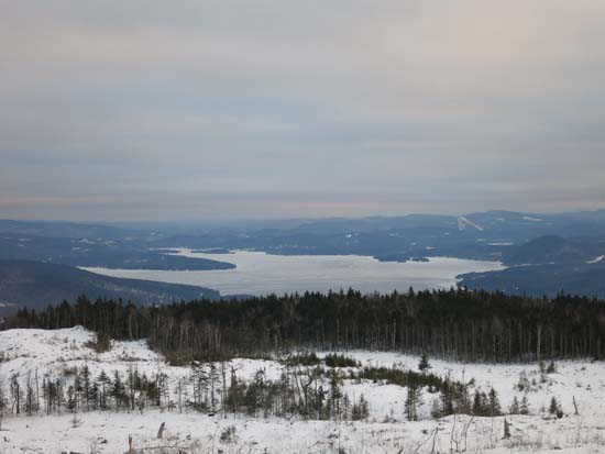 Looking south at Newfound Lake from near the summit of Tenney Mountain - Click to enlarge