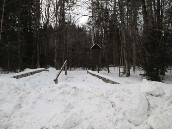 The Sabbaday Brook Trail trailhead