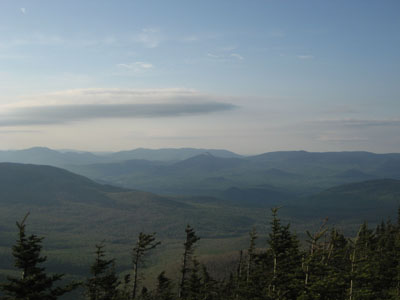 Looking at the Percy Peaks and beyond from The Horn - Click to enlarge