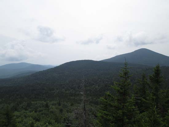 Looking back at Rickers Knoll and Kearsarge North from near the summit of South Twin - Click to enlarge