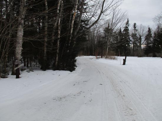 Departing from the Little Diamond Pond parking area